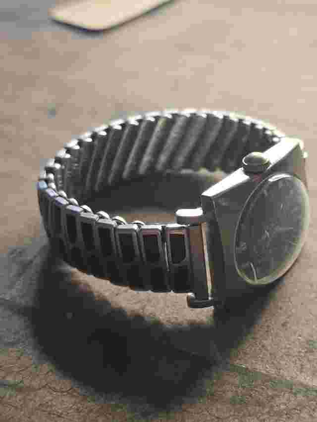 Vintage Hallmark 29mm Watch – Dark Blue Dial, JB Champion Bracelet, Mechanical