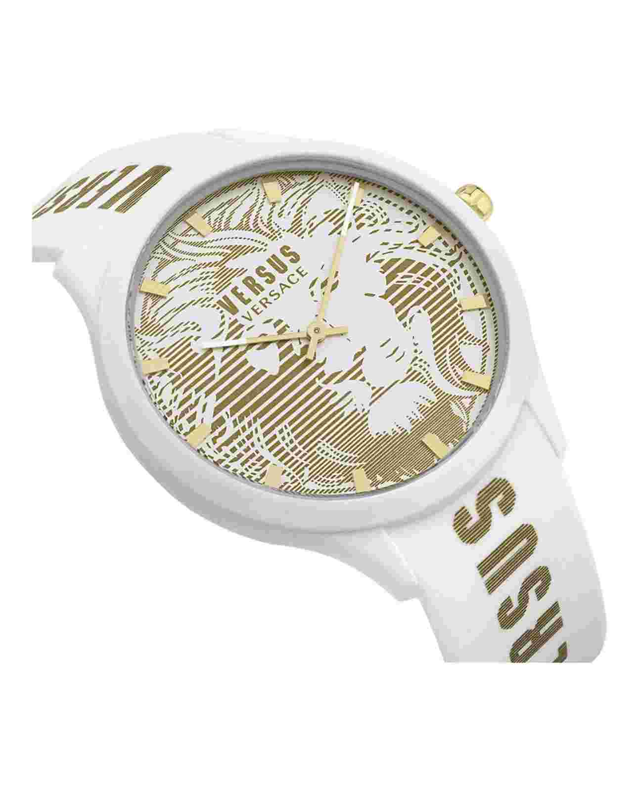Versus Versace Mens White 44 mm Domus Strap Watch VSP1O1721