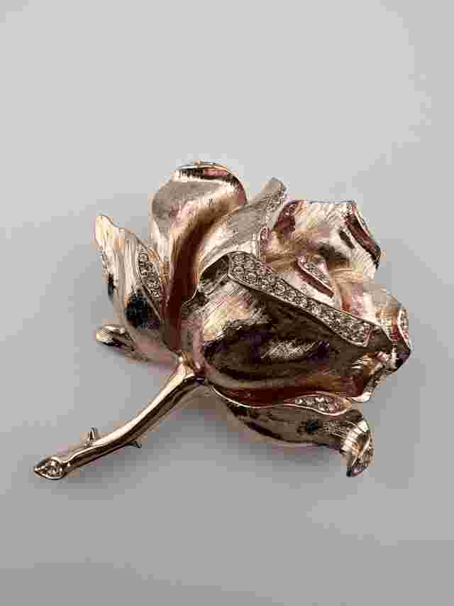 Nolan Miller Vintage Rose Gold Colored Brooch. Pin. Jewelry/Accessories. Used.