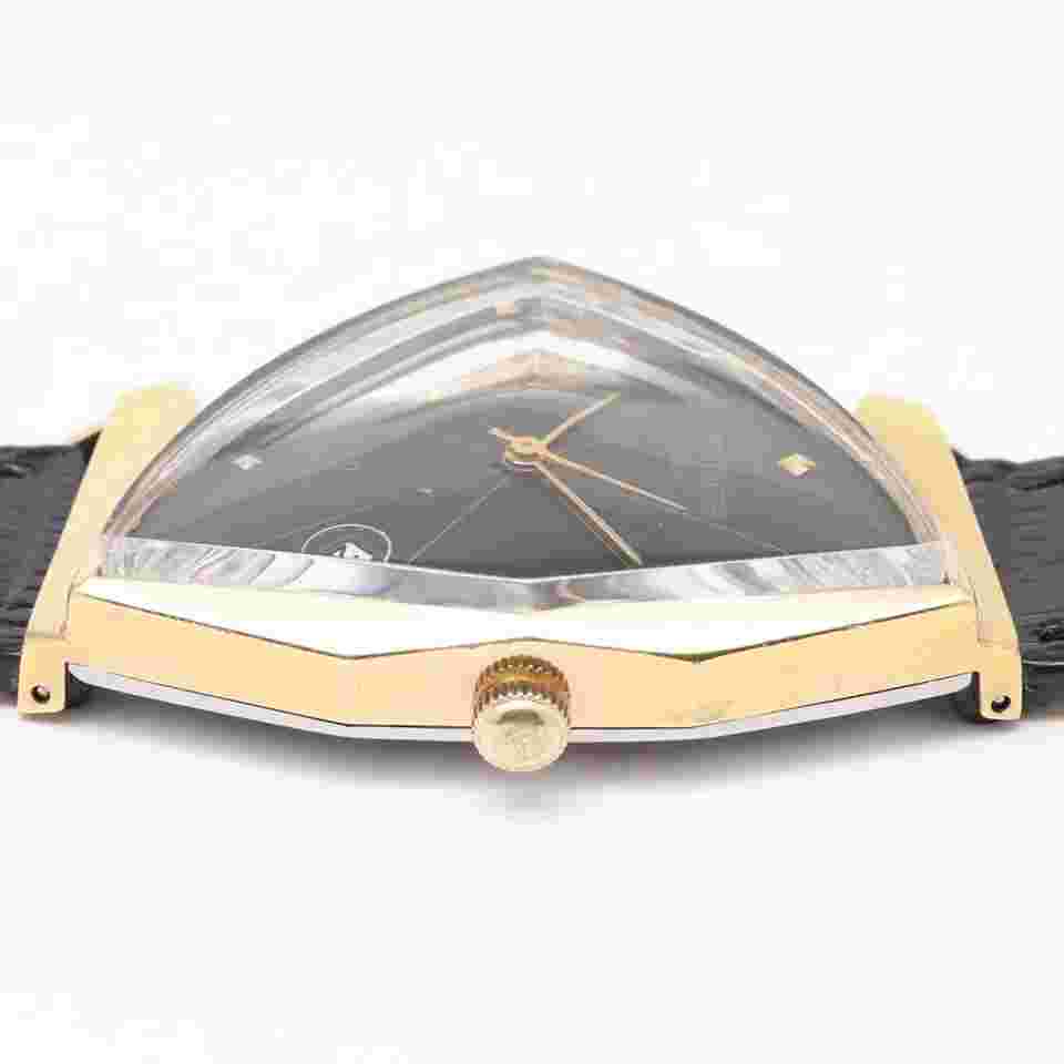 ORIENT Olympia Calendar Triangle Case VINTAGE Manual Winding Black Men's Watch