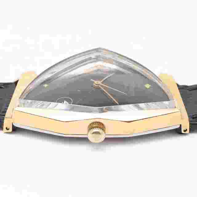 ORIENT Olympia Calendar Triangle Case VINTAGE Manual Winding Black Men's Watch