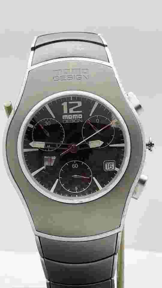 Momo Design Titanium Chronograph Quartz Wrist Watch 39.6mm