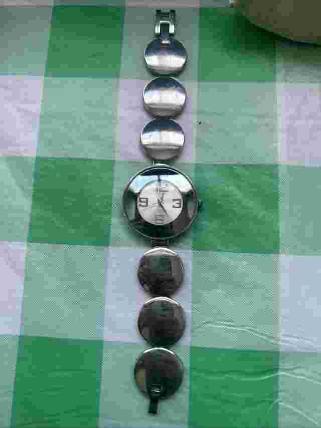FMD Silver Tone Circles Women’s Quartz Watch