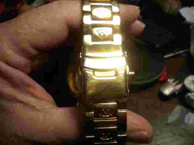 Aqua Master Jojo Joe  bling Watch Chromo  gold tone   sharp