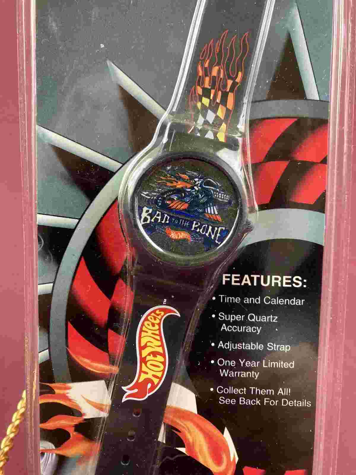 Vintage Hot Wheels Wrist Watch Factory 1994 Race Hard Finish 1st