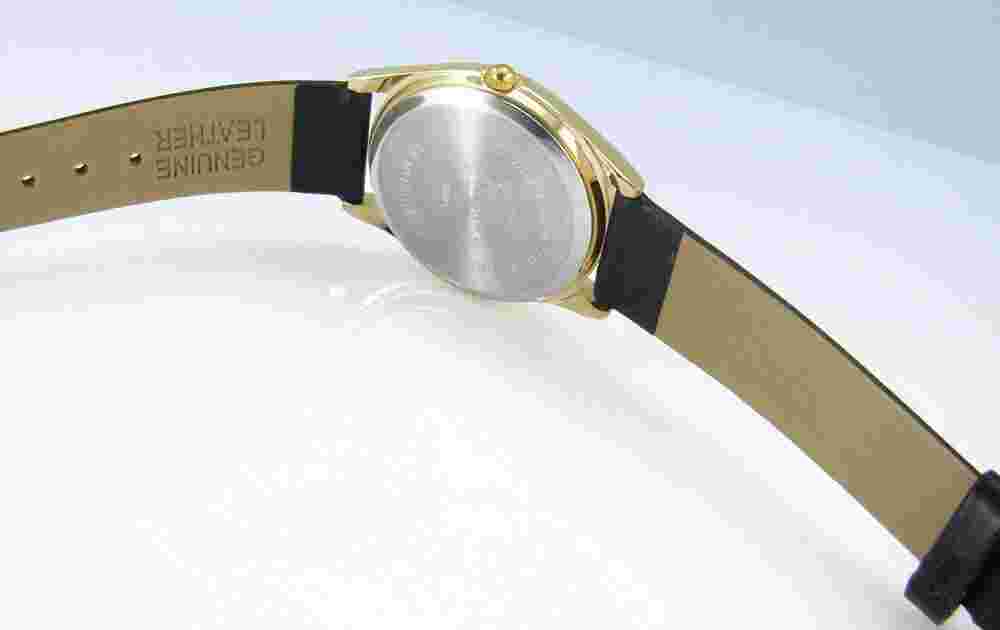 Whimsical Watches C-0640009 Gold-Tone HISTORY TEACHER Black Leather Quartz WATCH