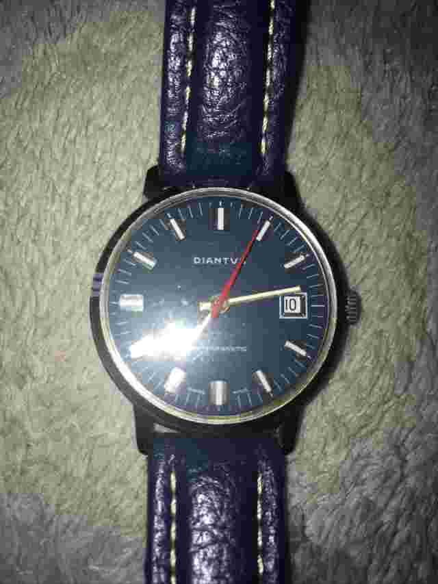 Vintage Diantus  Mechanical Watch Working Recent Service and new strap