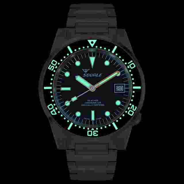 Squale 1521COSCL.SQ20B Men's Classic COSC Automatic Wristwatch