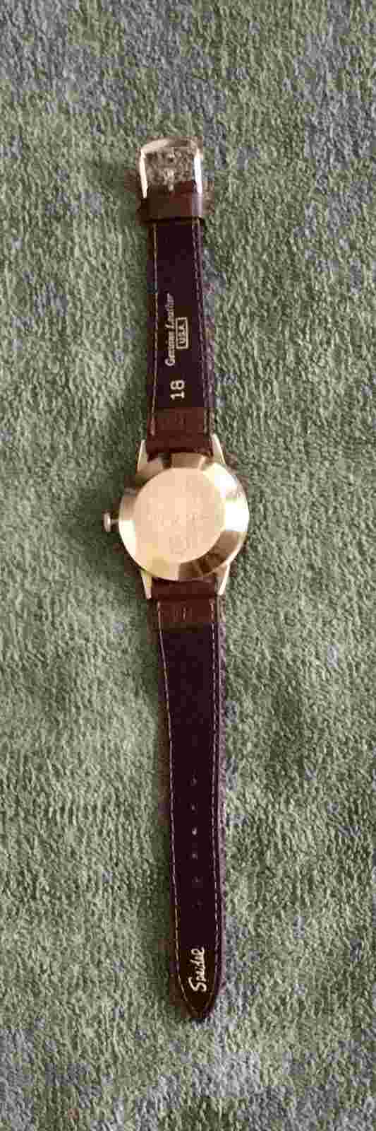 Lafayette Mechanical Wind Leather Golf Wristwatch