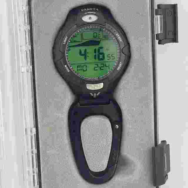 Dakota Pocket Watch Clip On Unisex Chronograph Alarm Thermometer In Box