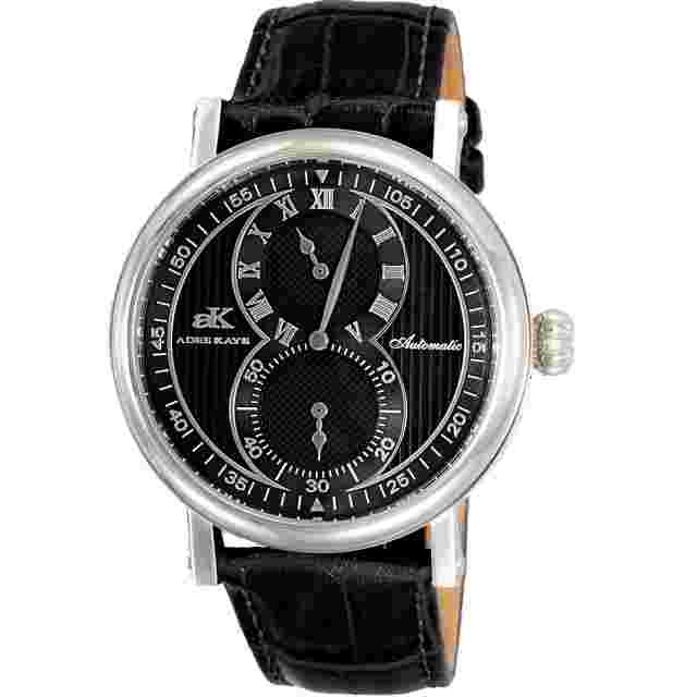 Adee Kaye Men's Mondo Black Dial Watch - AK5665-MBK