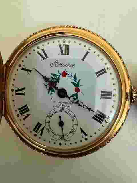 Vintage 1950's Arnex 17 JEWELS SWISS POCKET WATCH MECHANICAL HANDWIND INCABLOC