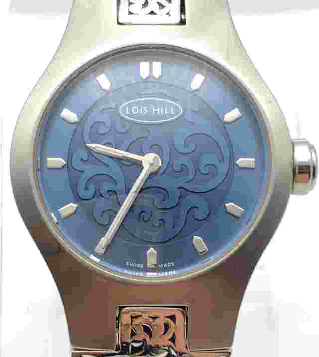 Woman's Lois Hill Steel/925 Watch with Sterling Silver Band and Blue Dial
