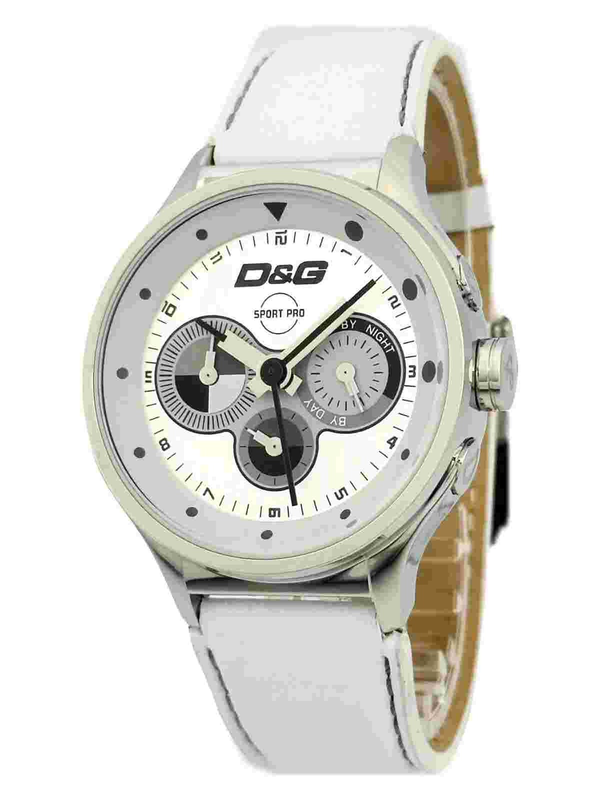 D&G Dolce & Gabbana Men's DW0212 Multifunction Sports Watch with White Dial