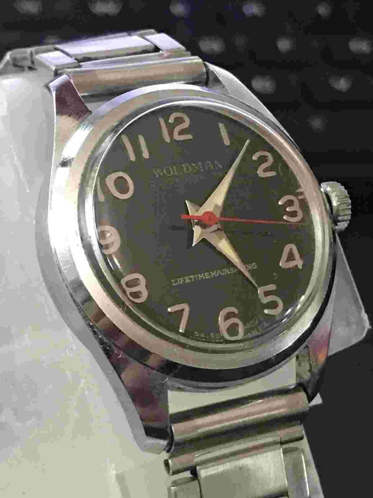 Woldman 32mm Ladies Swiss Movement Manual Wind Watch- For Parts/Repair (Lot1975)