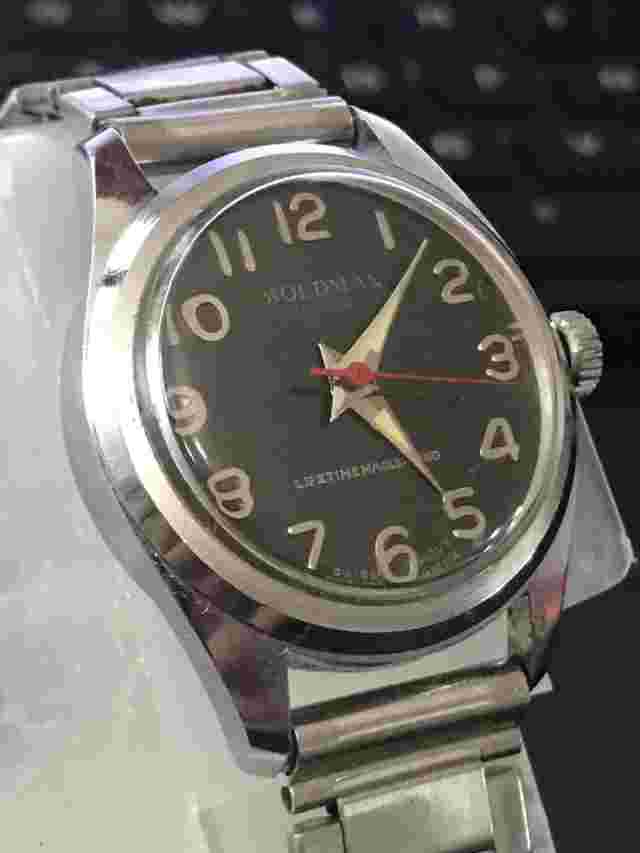 Woldman 32mm Ladies Swiss Movement Manual Wind Watch- For Parts/Repair (Lot1975)