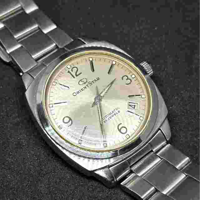 Vintage Orient Star ER11-C0 Automatic Silver Dial Cushion Case Watch 38mm BNB