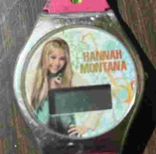 Hannah Montana vintage digital watch pink band needs battery untested