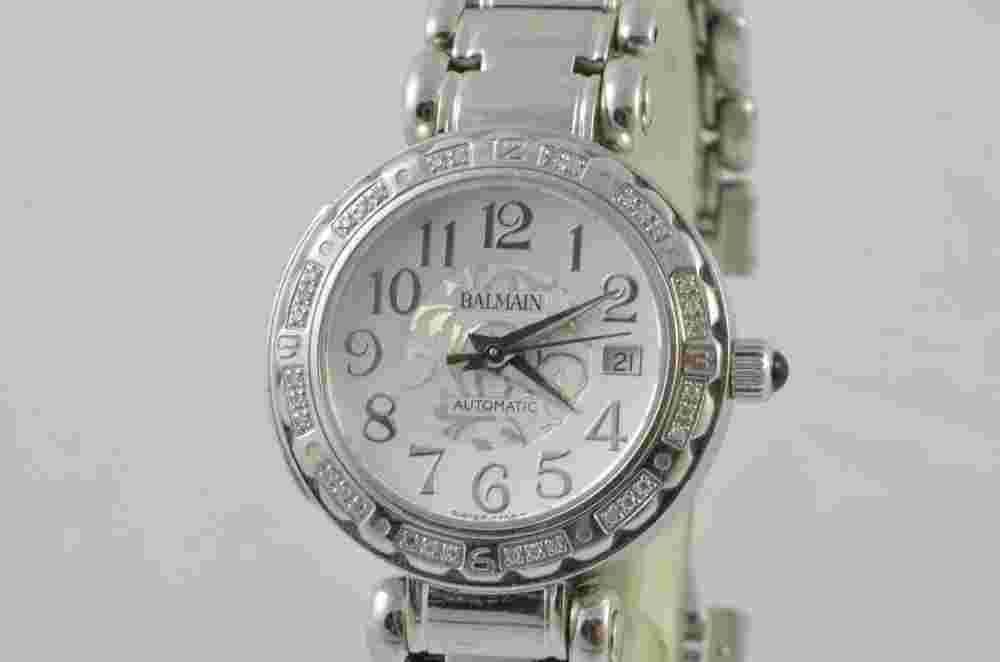 BALMAIN B3775 Women's Watch Automatic 1 3/32in With Diamonds Bezel Top Wrist