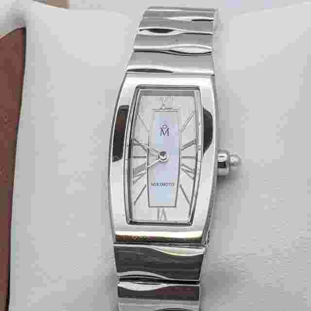 Mikimoto International Pearl Watch Shell Dial Rare Tonneau Case Vintage