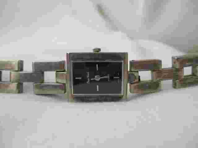 Pierre Nicol Rectangle Watch, Silvertone Metal Link Band, Guaranteed to Work!