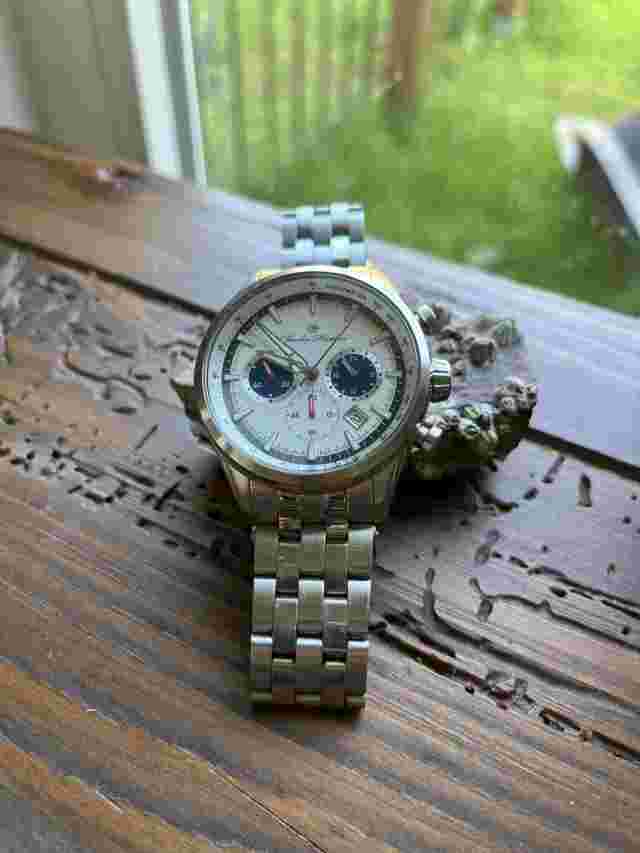 CHARLES HUTTON ARISTOCRAT 78468-10E STAINLESS STEEL MENS CHRONO WATCH 44 MM NEW