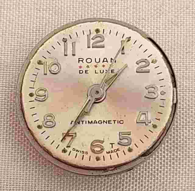 **For Parts** Vintage Rouan De Luxe Swiss Antimagnetic Watch 20mm