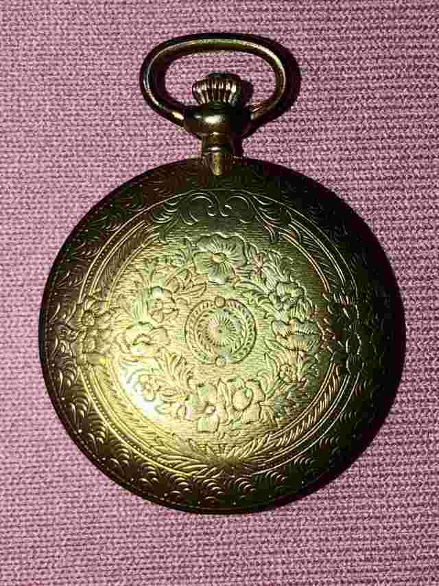 Vintage Majestron Quartz Moon Phase Pocket Watch With Date Parts