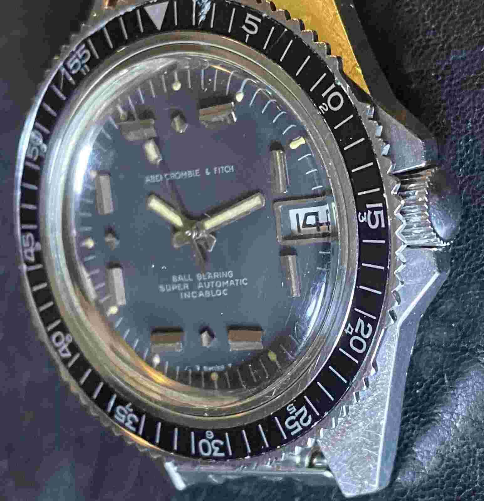 Vintage Diver watch Abercrombie & Fitch 42mm