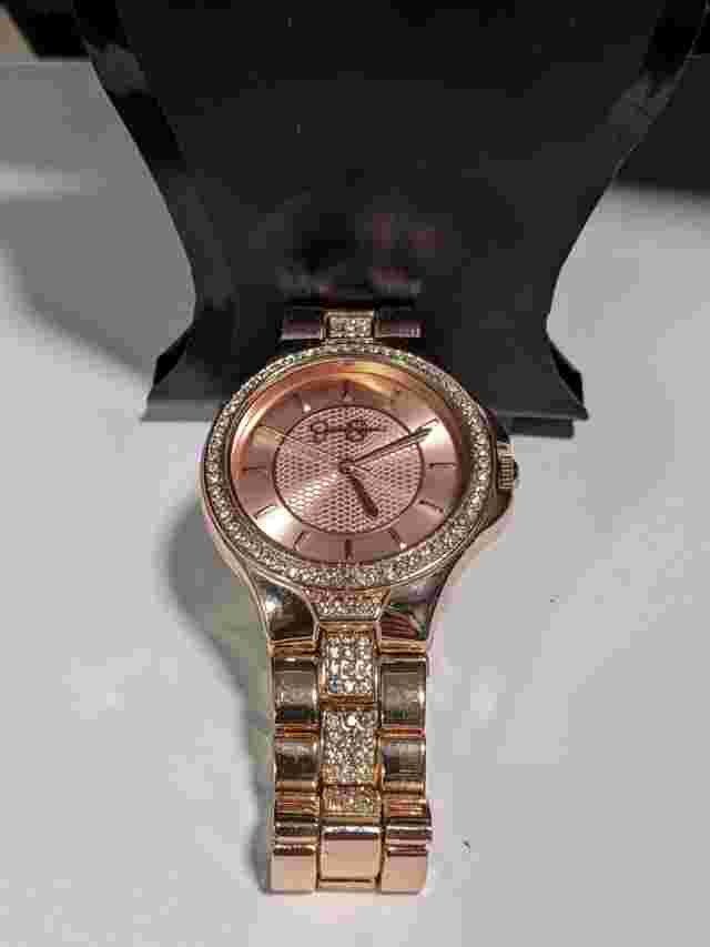 Jessica Simpson Rose Gold and Crystal Ladies Watch JS8001RG