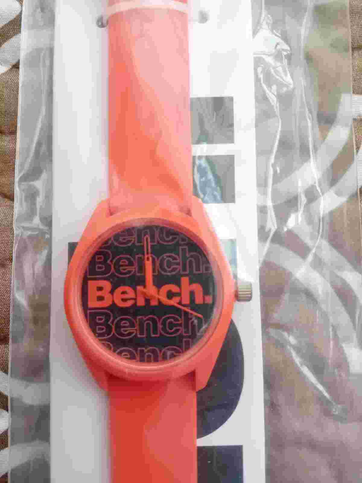 BENCH ANALOGUE QUARTZ WATCH - ORANGE - NEW & SEALED