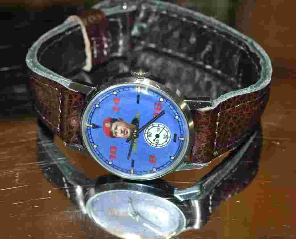 VINTAGE Watch ZIM POBEDA Hugo Chavez Soviet Mechanical