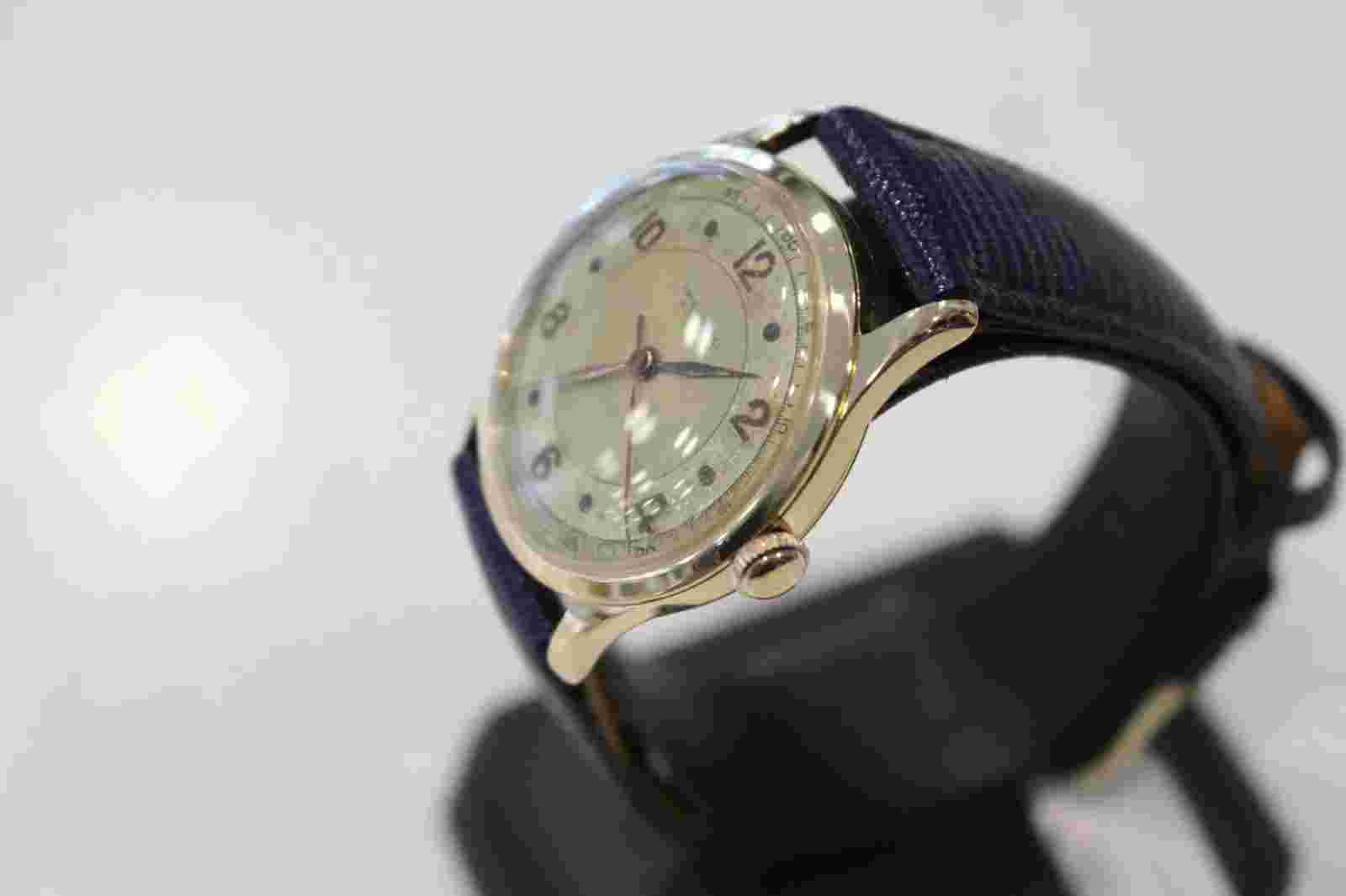 Ernest Borel Vintage 18k Gold Automatic 32mm Watch