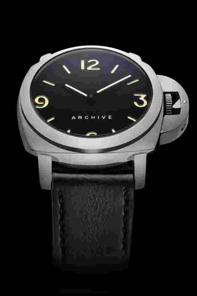 Italian Naval Watch | Military Militare | 45mm | Black Marina Leather