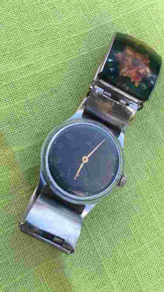 Vintage Wrist watch KAMA ChChZ 2-58 USSR Bracelet prison creativity ITK