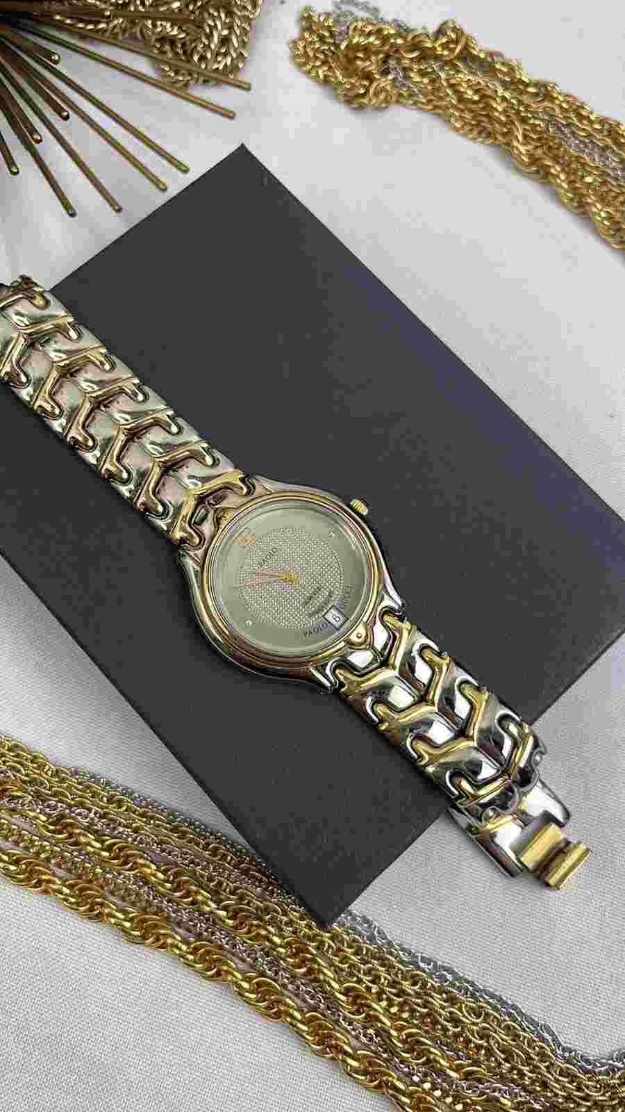 paolo gucci two tone  gold silver unisex watch