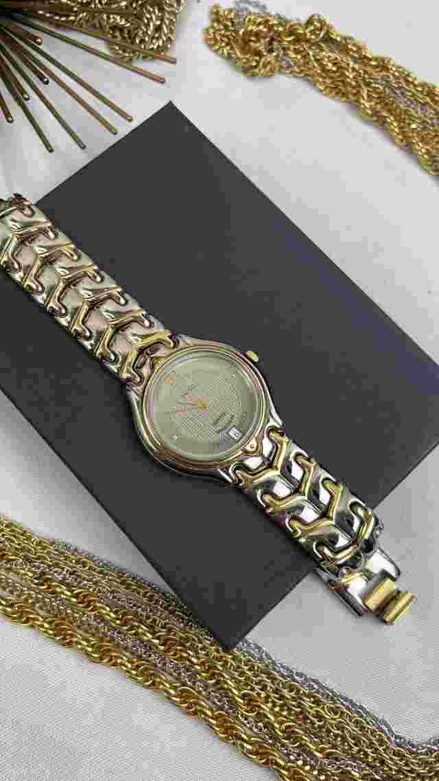paolo gucci two tone  gold silver unisex watch