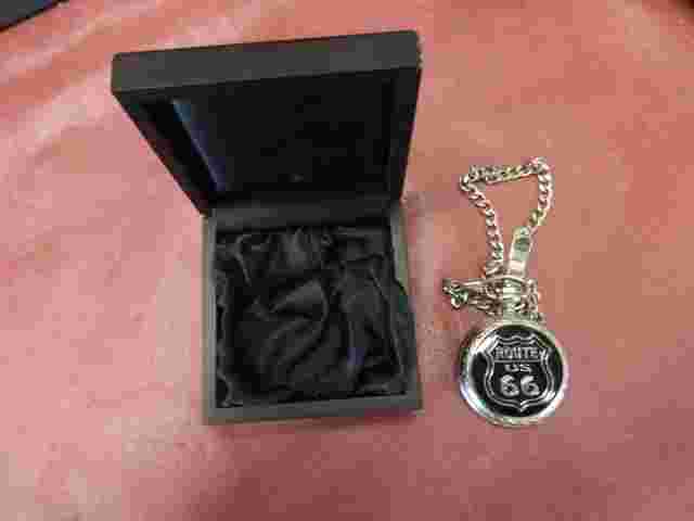 Route 66 Pocket Watch Black A Silver