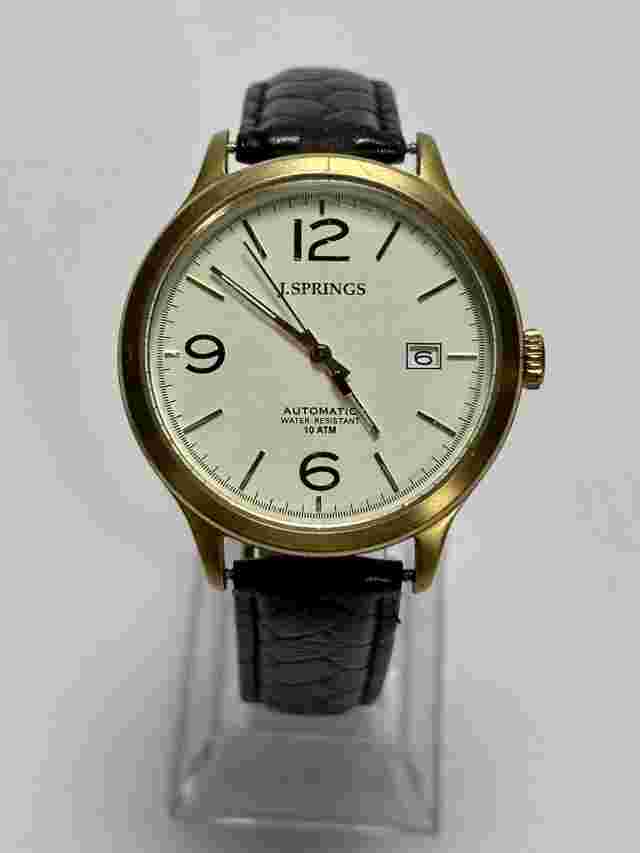 RARE WORKING J.SPRINGS BY SEIKO MENS AUTOMATIC SKELETON WATCH BEA018 S1
