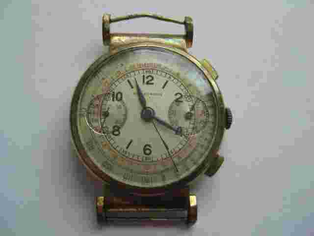Vintage Nicolet Telemeter Scale WW2 Chronograph Watch Wristwatch Military