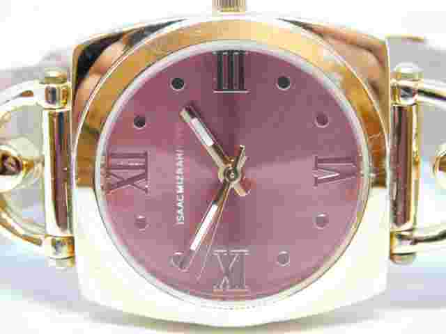 Isaac Mizrahi Live! Genuine Leather Quartz Analog Women's Watch New Battery