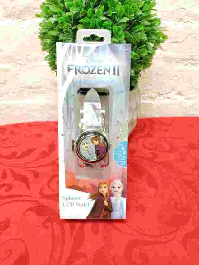 Children’s Disney Frozen II Elsa Ana Spinner LCD Digital Watch New 6+