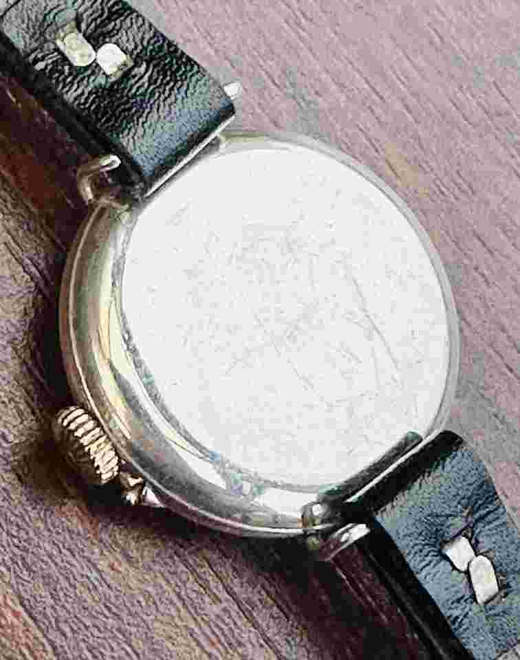 Super Easily 1911 Medana Silver Officers-style Trench Watch In Silver.