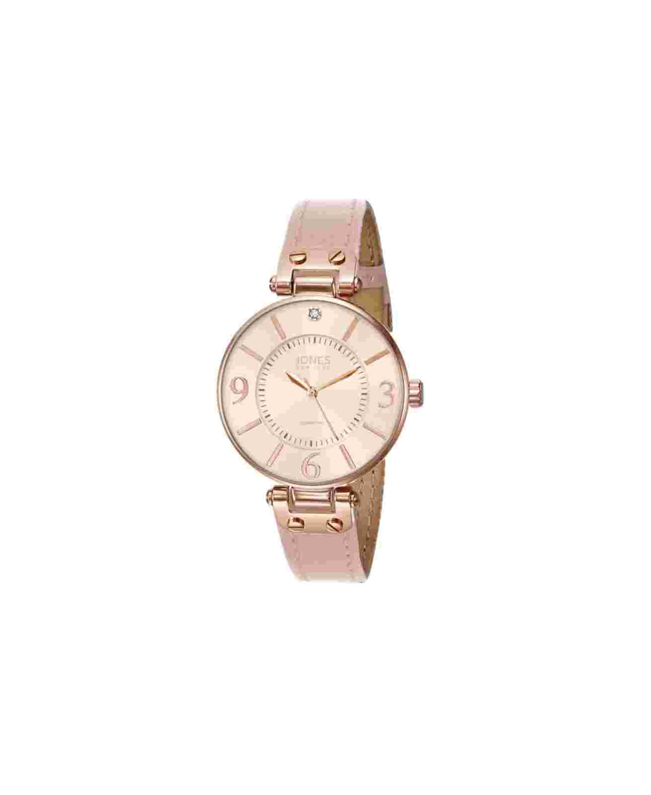 Jones New York Women's Blush Silicone Strap Watch 34mm