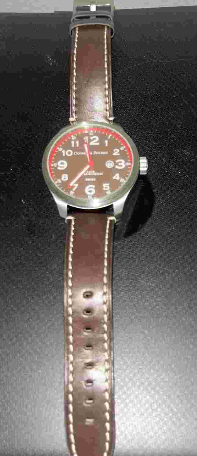 Vintage Dooney & Bourke Mariner Brown Water Resistant Swiss Wrist Watch NEW