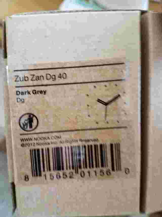 Nooka - Zub Zan DG 40 dark grey new in box