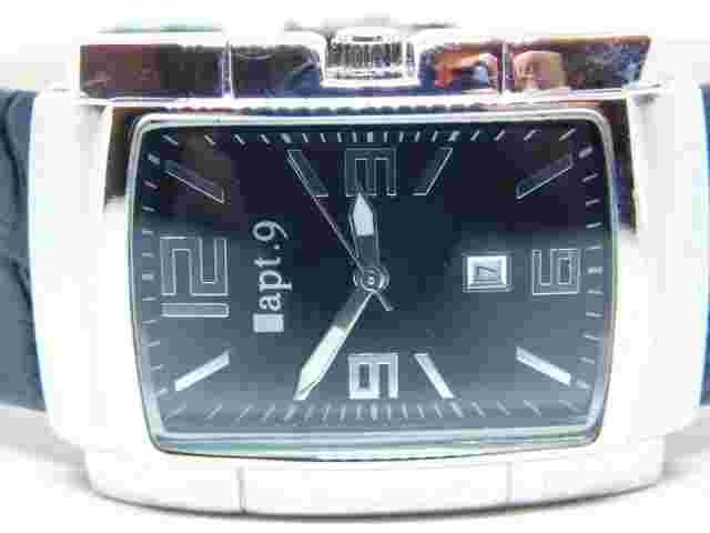 Apt.9 51230KAP Genuine Leather Quartz Analog Men's Watch