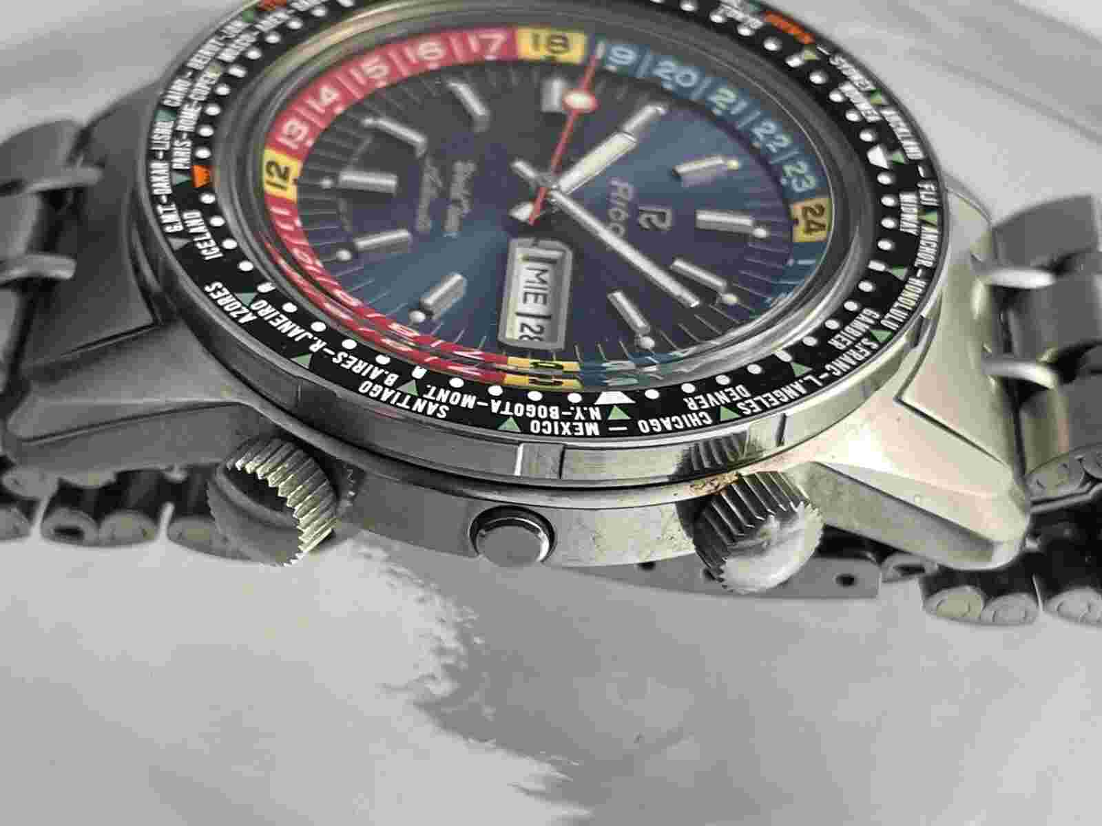 Vintage 1970 Ricoh Worldtimer 43mm Automatic Watch