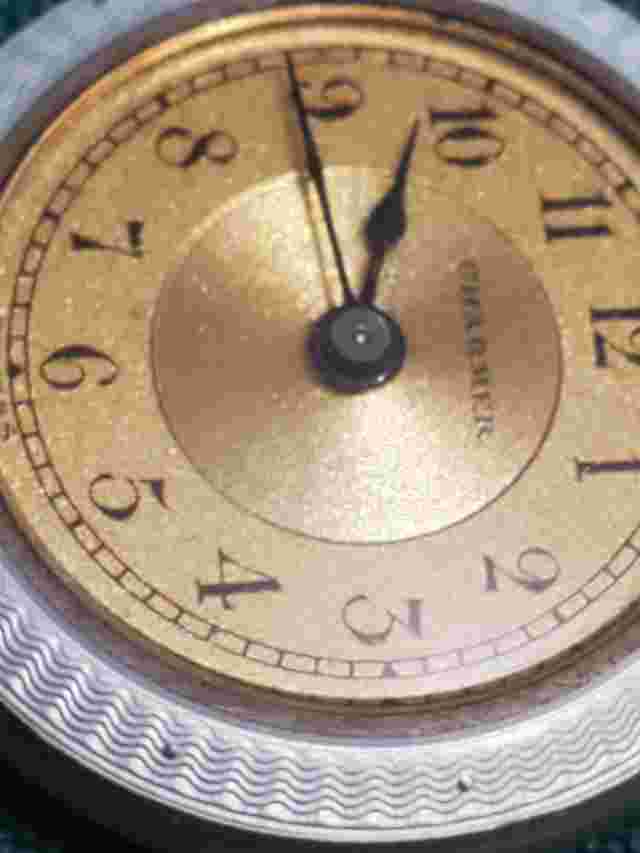 Vintage Charmer Hirsch Ladies Manual Wind Watch Swiss Solid Silver Enamel Run