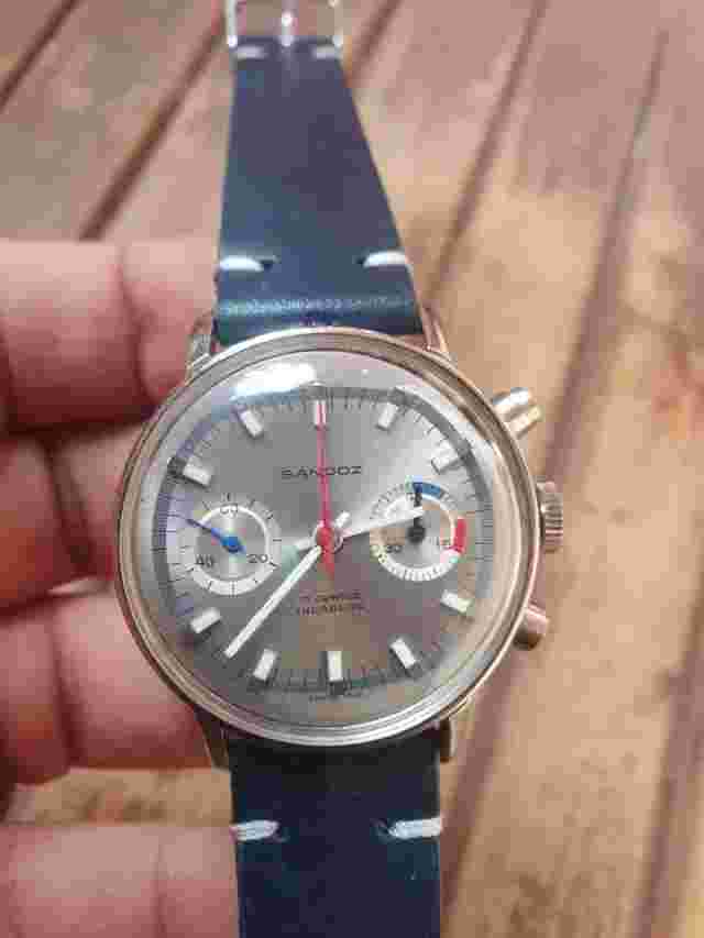 Sandoz Chronograph Diver Mechanical Multicolor Dial Men's watch , Super Rare !!